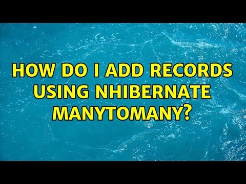 How do I add records using Nhibernate ManyToMany?