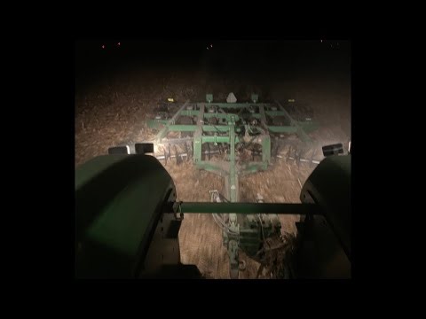 Finishing up the point rows with the chisel plow ￼