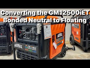 How to Convert the GENMAX GM12500iET Bonded Generator to a Floating Neutral in (Less than 5 minutes)