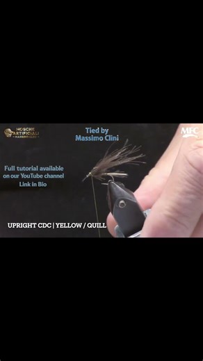 Upright CDC Yellow Quill. #flytyingtutorial #fishing #flytying