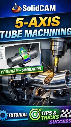 5X solidcam #solidcam #cncsoftware #machiningprocess #cad