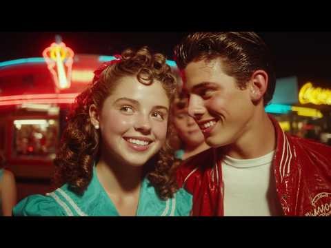 Back to the 50s Americana ❤️ Neon Diner Love Songs & Doo Wop Oldies