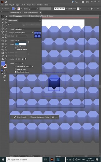 3D pattern design|#3dpattern|#illustratorshorts|#3ddesign|#designtips|#creativedesign|#youtubeshorts