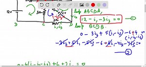 SOLVED:Consider the circuit with five resistors and two batteries (with no internal resistance) shown in the figure. a) Write a set of equations that will allow you to solve for the current in each of the resistors. b) Solve the equations from part (a) for the current in the 4.00-Ωresistor.