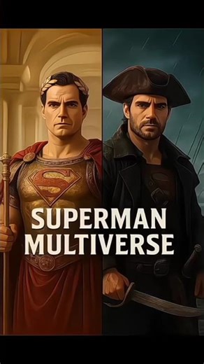 SUPERMAN MULTIVERSE🦸 | DC Shorts | #shorts #superman #dc #henrycavill #transformation #ai #edit #fyp