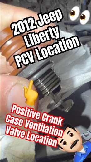 2012 Jeep Liberty PCV Valve Location | Positive Crankcase Ventilation. #diymechanic #pcv #jeeplife