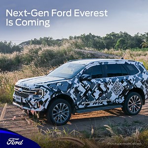 258K views · 645 reactions | BRB: getting the Next-Generation #FordEverest adventure ready for you all. That’s right, the Next-Gen Ford Everest is entering its final phase of testing. Wearing its "mountain peak" inspired camo, here’s your first official look. Sign up to get the latest news on the Next-Gen Everest at ford.to/3EW4M9V | Ford | Facebook
