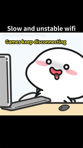 Wifi struggles are real🥹🥹 #comedy #cartoon #animation #quby #乖巧宝宝