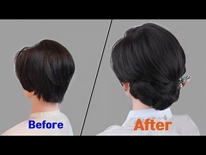 Upstyle for short hair