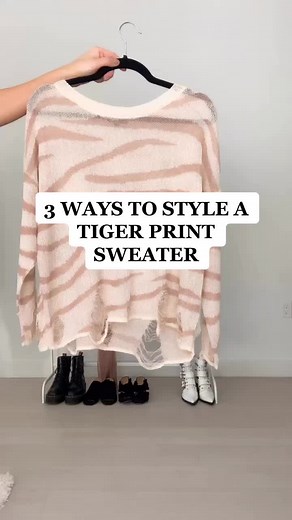 3 Ways to Style a Tiger Print Sweater