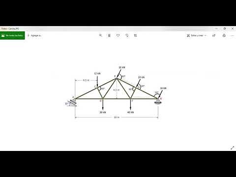 Cercha con apoyo inclinado, Robot Structural Analysis