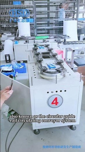 The customized circular guide rail conveyor, belt drive circular guide track conveyor systems