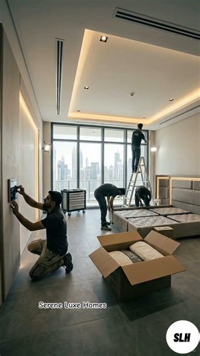 Smart Home Futuristic Bedroom Transformation 🚀✨ | Luxury Tech Suite | #Shorts