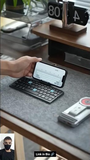⌨️ Foldable Bluetooth Keyboard | Best Portable Keyboard for Phone & Tablet 🔥 #shorts