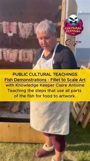 PUBLIC CULTURAL TEACHINGS Fish Demonstrations - Fillet to Scale Art with Knowledge Keeper Claire Antoine Teaching the steps that use all parts of the fish for food to artwork.ryce Fabian Jr. of Fort McKay, on the Imperial Mainstage. 🦅 ATC Cultural Festival presented by Centerfire Energy Group 📅 September 11–14 at J. Howard Pew Park, Fort McMurray. 🧡💛💚 Learn more: https://loom.ly/GavkSxc #ATCCulturalFestival #Treaty8 #FortMcMurray #Cree #Dene #YMMFestivals | ATC - Athabasca Tribal Council