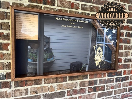 Large Glass Encased Military Shadow Box (does Not Include the Flag) - Etsy