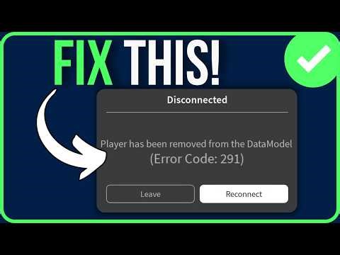 ROBLOX ERROR CODE 291 [FIXED] | Fix Roblox Error Code 291 Player Has Been Removed Problem