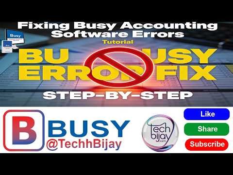 Busy Software को यो Error तपाईंले पनि भोग्नुभयो? | अब २ मिनेटमा समाधान (Nepali Tips) Part 1