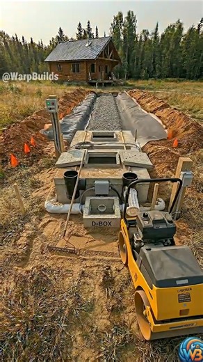 I Built a COMPLETE Septic System From Scratch | DIY Timelapse #transformation #shorts #backyard