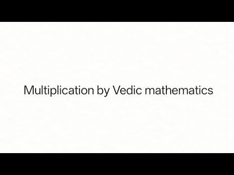 Easy multiplication by Vedic mathematics, (two digit multiplication)