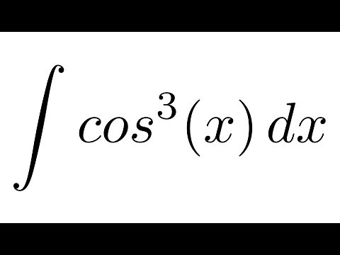 Integral of cos^3(x) (trigonometric identity + substitution)