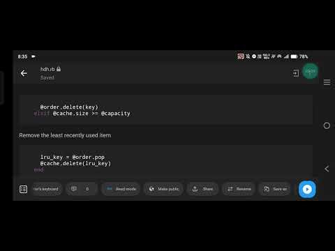 Implement LRU Cache in Ruby: Code Example and Explanation