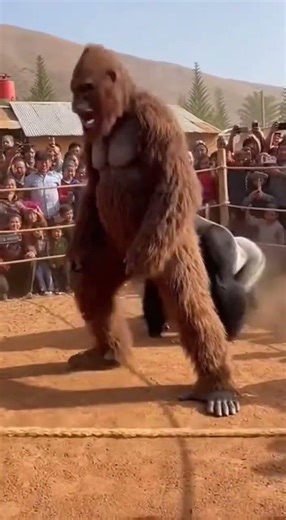 Bigfoot vs Gorilla & Wild Boar – Intense One-Take Village Battles 👣🦍🐗💥