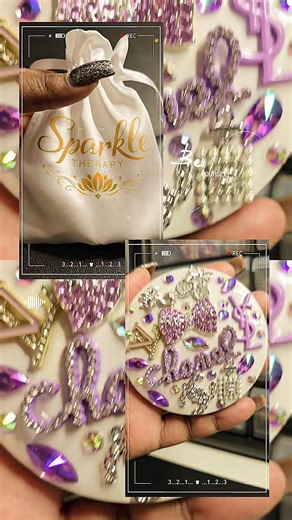 ✨ Sparkle Therapy LED Compact Mirror | Purple Luxe Energy ✨ This mirror is giving soft glam, confidence, and “I know who I am” energy. The purple tones bring intuition, creativity, and calm power — while the crystal details remind you that luxury can live in the everyday. Featuring 3 adjustable light settings, this mirror lets you meet yourself exactly where you are: ✨ Soft light for gentle touch-ups ✨ Medium glow for everyday beauty ✨ Bright light for full clarity moments And yes — it’s recharg