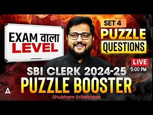 SBI Clerk Reasoning 2024-25 | SBI Clerk Puzzle Questions Set 5 | Reasoning By Shubham Srivastava