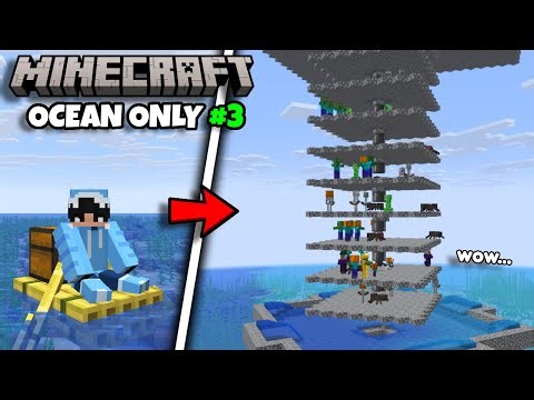 I Built The BEST MOB FARM in My Minecraft Ocean World...