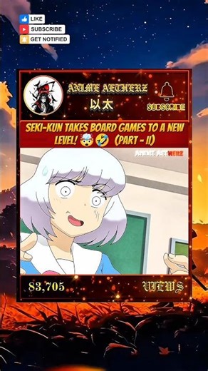 Seki-kun Takes Board Games To A New Level! 🤯🤣 (Part - II) #shorts #angst #anime