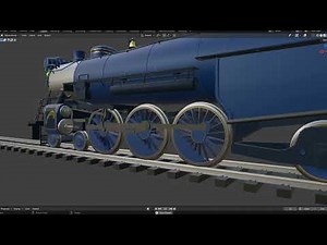 Blue Comet Steam Locomotive Running Gear Demo | Blender 3D