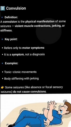Convulsions vs Seizures vs Epilepsy #medicaleducation