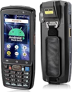 MUNBYN 082 Android Barcode Scanner Mobile Computer 2D Equip with SE4710 Zebra Scanner, IP67 Rugged, 4G QR Wireless, Android Handheld Data Terminal for Warehouse Inventory, 2Y Protection