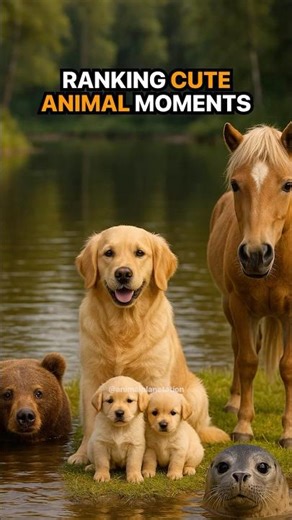 Top 5 Cute Animal Moments that will Brighten Your Day 🥰 #shorts #cute