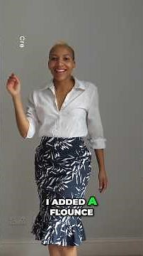 DIY A-Line Skirt with Pockets: Simple Flounce Tutorial #burda #sewingprojects #ootd