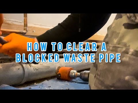 how to unblock waste pipes