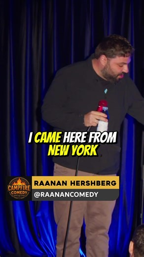 🔥 Don’t miss Raanan Hershberg’s new special Morbidly Jewish premiering Jan 15 at 8pm on YouTube! Here’s a clip from his weekend at our club a few months ago. #campfirecomedy #standupcomedy