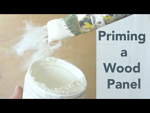Priming a Wood Panel for Oil or Acrylic Paint