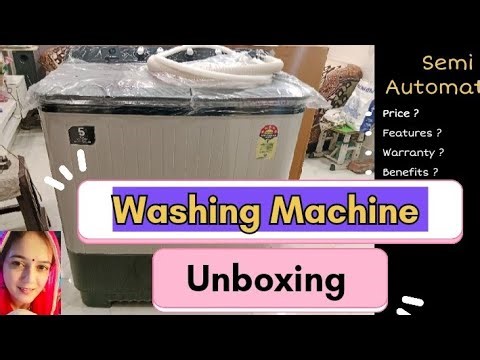 Samsung semi automatic washing machine unboxing video with price and other details 👍
