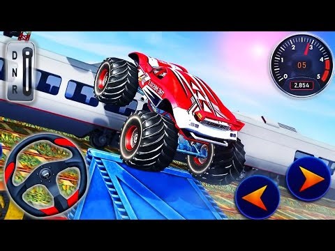 Monster Truck Mega Ramp Impossible Driver - Car Extreme Stunts GT Racing For Android GamePlay