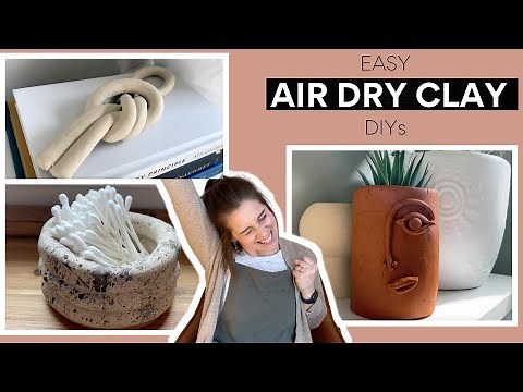 *EASY* AIR DRY CLAY DIYs | Best Things To Make Out Of Air Dry Clay!