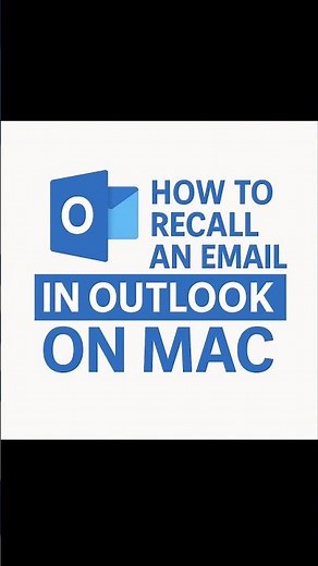How to Recall an Email in Outlook on Mac #shorts #outlooktips