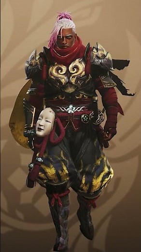 Monster Hunter Wilds Fashion: Scarlet Shinobi #monsterhunterfashion #scarf #gaming