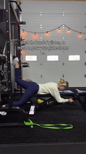 Smith machine donkey kicks- you need to add RESISTANCE to grow your glutes- air kicks won’t cut it