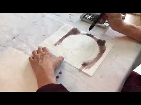 Misty Moon Tutorial by Chinese Brush Painting/Sumi-e Master Ning Yeh