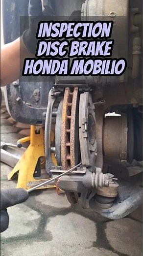 INSPECTION DISC BRAKE #hondamobilio #discbrake #brakepads #inspection #maintenance #automobile