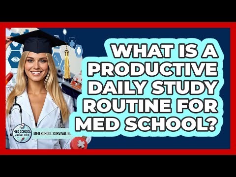 What Is A Productive Daily Study Routine For Med School?