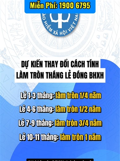 Dự kiến thay đổi cách tính làm tròn tháng lẻ đóng BHXH #baohiemxahoi #nguoilaodong #congnhan