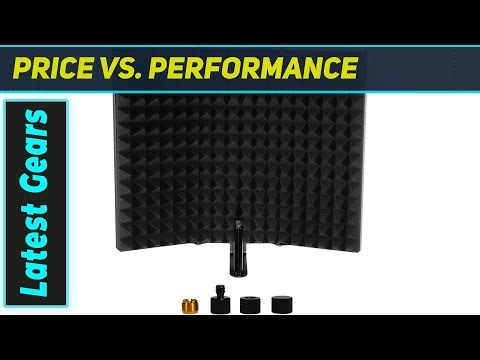 Best Black Foldable Mic Isolation Shield for Blue Yeti Recording